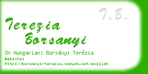 terezia borsanyi business card